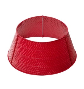 Red hammered iron <b>tree</b> collar Christmas decoration wholesale <b>tree</b> <b>stand</b> classy inspired decor for home new year Xmas party 2023 - Product Image 1