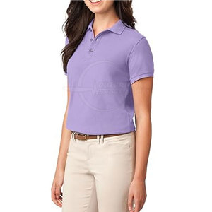 Última moda de verano para mujer, algodón con logotipo informal personalizado para camiseta de polo con ribete en contraste, ropa de calle - Product Image 6