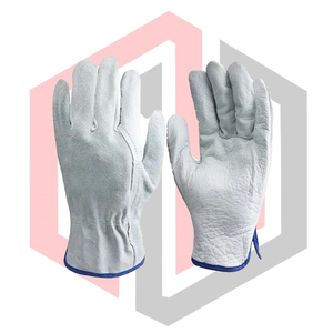 Premium Quality Cowhide Leather Driver <b>Gloves</b> Men Classic Design <b>Silicone</b>-Free Powder-Free Tear-Resistant Safety <b>Gloves</b> - Product Image 1