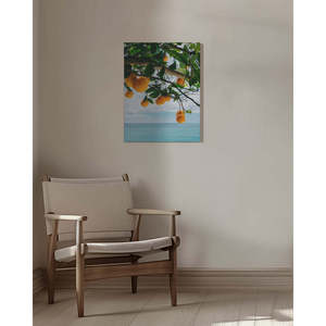 Impression sur toile style design côtier, Oranges de la côte d'Amalfi IV - Product Image 2