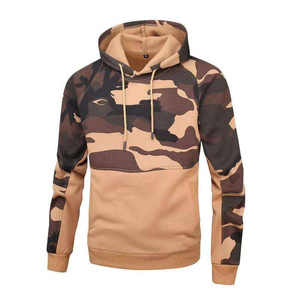 Custom Camo Hoodies Men Wholesale Camouflage Cotton Men Gym Autumn Casual Fleece Hoodie high quality - Product Image 3