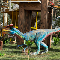 Modèle de dinosaure animatronique réaliste pour parcs d'aventure, intérieur/extérieur, pour centres commerciaux et aéroports