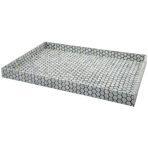 Plateau de service élégant en os incrusté avec taille personnalisable, fabriqué à partir d'os naturels, artisanat indien - Product Image 3