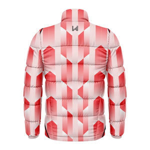 Veste matelassée légère coupe-vent personnalisée unisexe à col roulé imperméable à fermeture éclair camouflage imprimé personnalisé pour l'hiver - Product Image 3