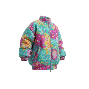 Manteau en coton imprimé floral brut fait main pour femmes et filles, vestes matelassées d'hiver confortables à boutons, cadeau spécial pour elle - Product Image 6