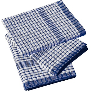 100% Blue White Printed Cotton Eco-Friendly Reusable Customizable <b>Kitchen</b> Tea Towel for Home & Hotel Use Wholesale - Product Image 3