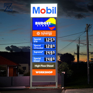 Letrero de precio de <span class=keywords><strong>la</strong></span> <span class=keywords><strong>estación</strong></span> de servicio de gasolina, publicidad Led, señal de poste - Product Image 2