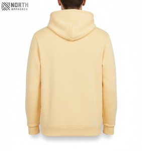 Sudadera con Capucha de Estilo Urbano, Lisa, Gruesa, con Bolsillos Laterales, de Lujo, 100% Algodón, Forro Polar Grueso, para Hombre, Reversible, de Invierno - Product Image 2