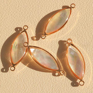 Connecteur en laiton serti de pierres de lune péridot fantaisie vintage de 5 à 10 mm, fabrication de bijoux faits à la main, Saint-Valentin - Product Image 2