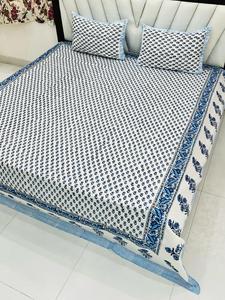Indian Jaipuri block printed Wholesale Soft Hotel Bed Sheets Set bedsheet Sets king size cotton bedsheet set Luxury - Product Image 3