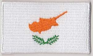 แผ่นปะติดธงชาติไซปรัส งานปักคุณภาพพรีเมียม แผ่นปะติดธงชาติยุโรปแบบรีดติด - Product Image 3