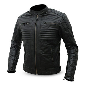 Logo personnalisé Vestes de moto en cuir véritable de haute qualité à bas prix Vestes de moto en cuir véritable pour hommes - Product Image 4