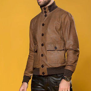 Nouvelle veste de moto chauffante imperméable en peau de mouton de haute qualité, style brun élégant, nouvelle tendance, manteau chaud 2025 - Product Image 5