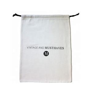 Custom Printed Eco-friendly Organic Cotton Muslin <b>Drawstring</b> <b>Bag</b> with Custom Logo for Promotional Gifts - Product Image 4
