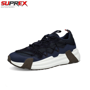 Suprex Enterprises Compassor Sneakers, fermeture à lacets, empeigne en PU, imprimé léopard, anti-odeur, marine, couleur personnalisable, semelle en caoutchouc, pour homme - Product Image 4