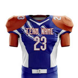 คอลเลคชั่นใหม่ล่าสุดชุดเครื่องแบบฟุตบอลอเมริกันแขนสั้นระบายอากาศ - Product Image 4