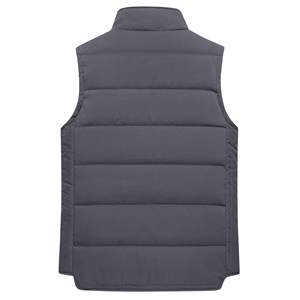 Chaleco acolchado personalizado OEM para hombre, chaquetas sin mangas para exteriores con bolsillos, chaleco acolchado de Color sólido para hombre, bolsillo 5 dimensiones - Product Image 2