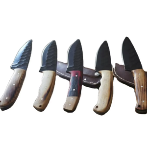 Ensemble de couteaux professionnels pour chef, ambidextre, 5 pièces, multi-tailles, forgé à la main, acier au carbone, acier inoxydable durable - Product Image 2