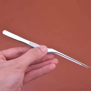 Pinzas de manicura de acero inoxidable de alta calidad, herramienta antiestática profesional para uso comercial y doméstico, 1 ud. - Product Image 6
