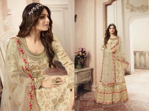 El último diseñador indio, Top de seda étnico tradicional Sharara Dupatta, bordado personalizable, ropa de fiesta de trabajo, ocasiones especiales - Product Image 4