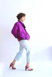 Veste coupe-vent vintage en peau de mouton, pull-over, tricotée, respirante, vêtements de sport - Product Image 6
