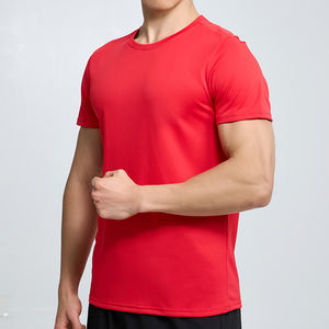 Blank Summer <b>Bright</b> Color Running Fitness Men Athletic Casual Custom logo Polyester Tshirts - Product Image 3