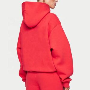 New Arrival Premium Quality Winter Women's Cotton/<b>Polyester</b> <b>Hoodies</b> Breathable Casual Wear Lined Hood Short Length Custom Logo - Product Image 5