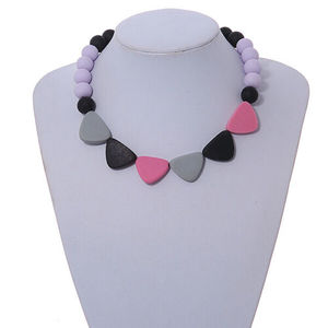 Nouveau Collier en Résine Colorée Perlée, Design Géométrique Élégant, Cordon Ajustable, Bijou Unisexe Tendance, Cadeau pour Femme - Product Image 5