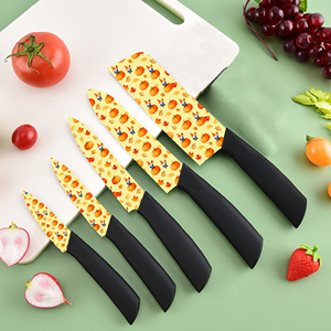 Best Selling Premium Ceramic Chef <b>Knife</b> Set 5-Piece Plastic Handle Dishwasher <b>Safe</b> for Commercial Kitchen in Stock Free Shipping - Product Image 6