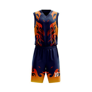 Maillot de basket-ball personnalisé avec impression, uniforme de basket-ball pour hommes, tenue d'équipe sportive, 100% polyester avec logo personnalisé - Product Image 2