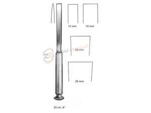 Ciseau Stille chirurgical Zelmi 20cm, instrument chirurgical orthopédique ostéotome plat certifié CE outil de chirurgie osseuse OEM - Product Image 6