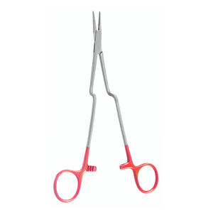 Pince de chirurgie Debakey de haute qualité poignée de conception incurvée de 8 pouces pince porte-aiguille à motif lourd en acier allemand - Product Image 1