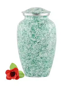 Urnes de crémation de haute qualité Urne funéraire Urne de crémation en métal en aluminium pour garder les cendres humaines Pot de crémation en gros Nouvelle conception - Product Image 1