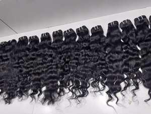 Cheveux indiens vierges bruts Remy, cuticules alignées, naturellement ondulés, pour extensions de cheveux humains en mèches - Product Image 5