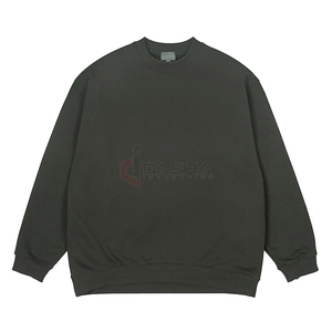 Sweat-shirt en molleton à col rond surdimensionné, polyester et coton, impression numérique de logo personnalisé, pull d'hiver, vente en gros OEM - Product Image 2