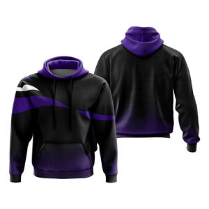 Sweat à capuche surdimensionné en coton personnalisé pour hommes Impression graphique Respirant Sweats à capuche à épaules tombantes - Product Image 5