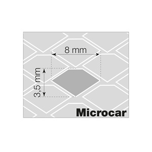 Parrilla de aluminio negra de 110x50 cm para microcoches - Product Image 3