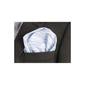 Pañuelo de Bolsillo con Cuello a Rayas Blancas para Hombre, Talla Única, Tejido Textil TR - Product Image 1