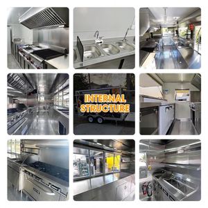 Chariot de restauration rapide mobile en acier inoxydable, remorque de camping-car, camion de restauration de hot-dogs, caravane de restauration à vendre - Product Image 6