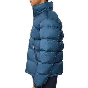 Veste matelassée pour hommes imprimée de logo personnalisé haut de gamme Style décontracté avec col montant pour l'hiver Option grande taille Prix bas! - Product Image 3