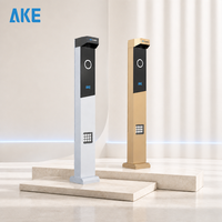 Interphone vidéo intelligent AKE GVT-S sans ticket, en alliage d'aluminium IP54, avec vision nocturne LCD pour solution de contrôle d'accès au stationnement