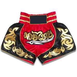 กางเกงมวยไทยขาสั้นสำหรับผู้ชายกางเกงนักมวย MMA ปรับแต่งโลโก้ของคุณ - Product Image 1