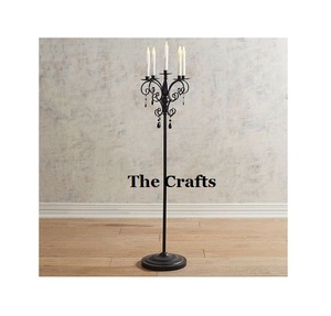 Candelabros de latón de color dorado, candelabros de tamaño y forma personalizados para uso en decoración de hoteles y restaurantes - Product Image 6