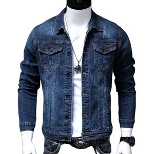 Vestes et manteaux en jean pour hommes, veste en jean slim fit, automne hiver, mode décontractée, veste en jean avec boutons, taille plus jusqu'à 4XL - Product Image 1