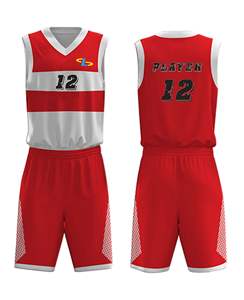 Ensemble de maillots de basket-ball personnalisés de qualité supérieure en gros, 100% polyester, uniformes de basket-ball pour hommes et femmes - Product Image 3