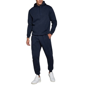 Conjunto deportivo informal de algodón de alta calidad, sudadera con capucha y pantalones de chándal para hombre, tela cómoda y de máxima calidad. - Product Image 1