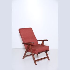 Ghế bành LosAngeles chuyên nghiệp-Ghế tựa gỗ với chỗ để chân có thể gập lại, đệm xốp hình-Linh hoạt và bền - Product Image 1