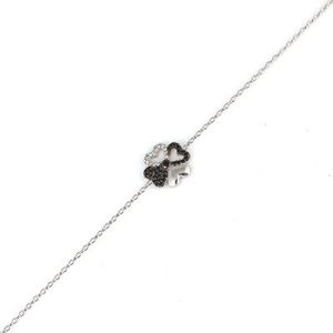 สร้อยข้อมือเงินแท้ 925 รูปหัวใจโคลเวอร์แฟชั่น - Product Image 3