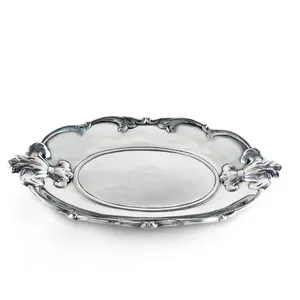 Bandeja Multifuncional de Poliresina Premium Hecha a Mano, Bandeja Decorativa para Mesa, Regalo, Recuerdo de Boda, Navidad, Estilo Costero con Borde Elevado - Product Image 3