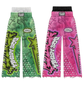 Pantalones Deportivos de Hombre, Estilo Urbano, de Alta Calidad, con Logotipo Personalizado, Transpirables, con Lavado Ácido, Corte Holgado y Doble Bolsillo - Product Image 3